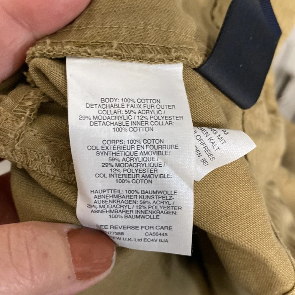 J.CREW COTTON UTILIY JACKET BELTED SIZE SMALL TAN